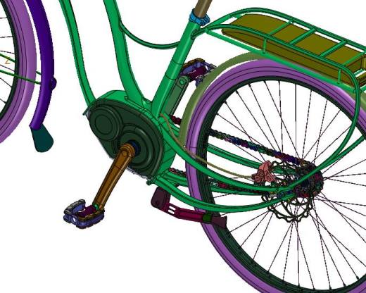 锂电助力女式复古通勤自行车缩略图