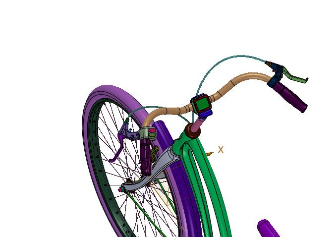 锂电助力女式复古通勤自行车