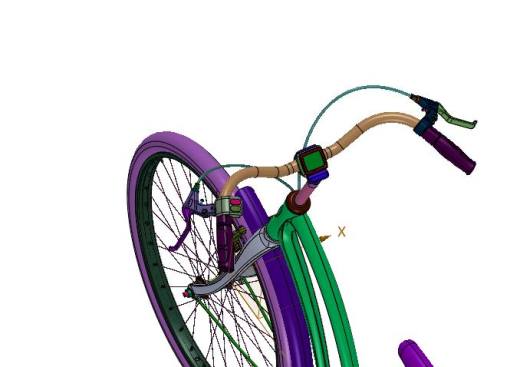 锂电助力女式复古通勤自行车缩略图