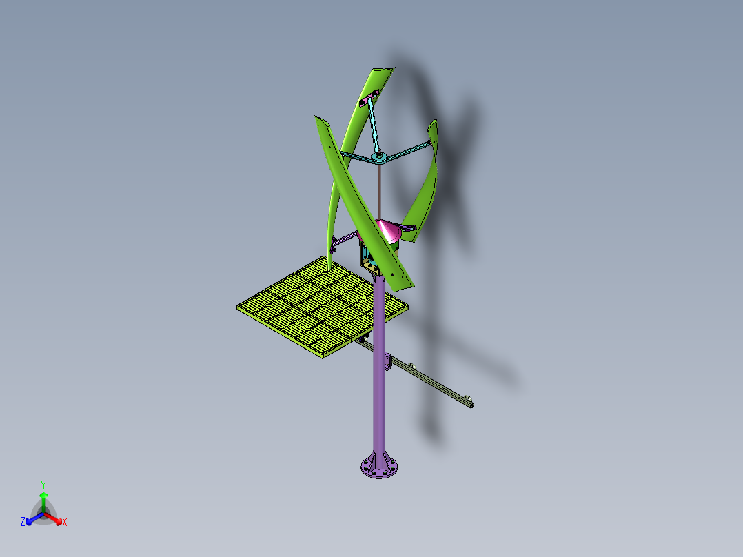 户外风能风力发电太阳能两用风光互补