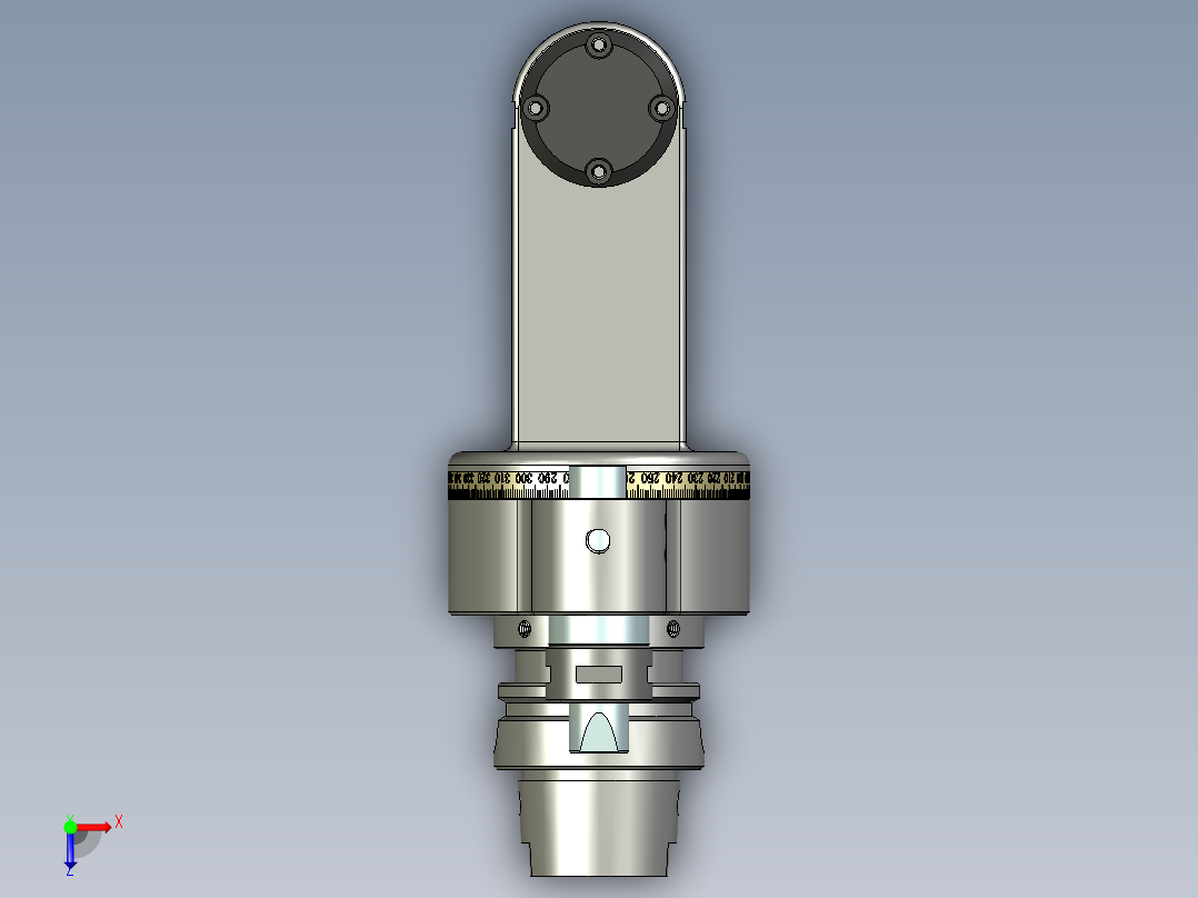 HSK63A-ER20MS-角度头俯视图