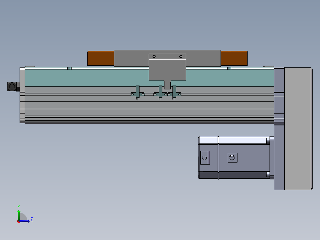 MCH丝杆全封闭MCH22-BM-750W左视图