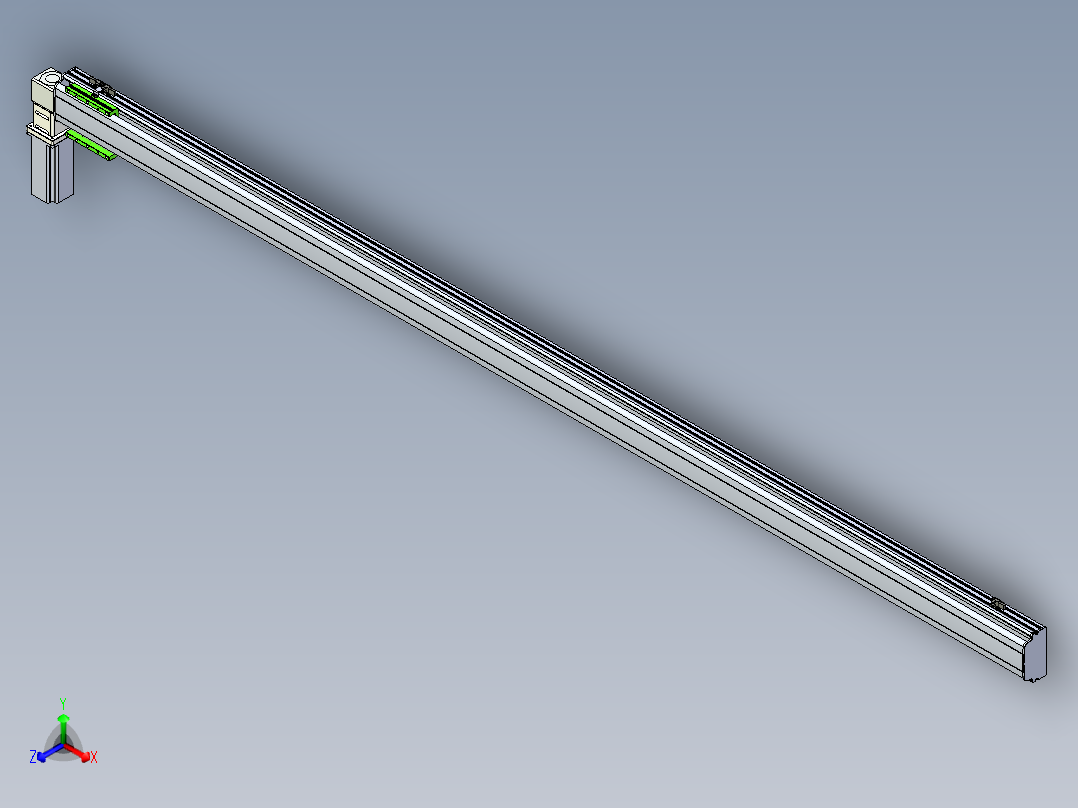 同步带滑台-半封闭B13-L90-S2850-L-Z86-D3主视图