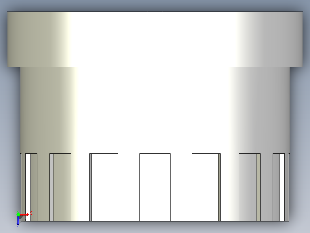 14QBFC BSP螺纹端联盟俯视图