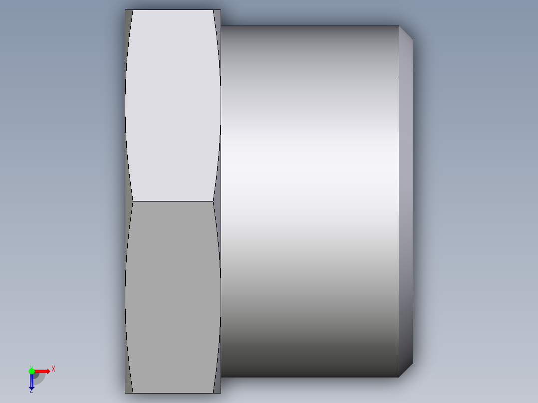 卡套式工业通用硬管接头EO_Blanking_plug_for_tube_ends_ROV15L71X俯视图