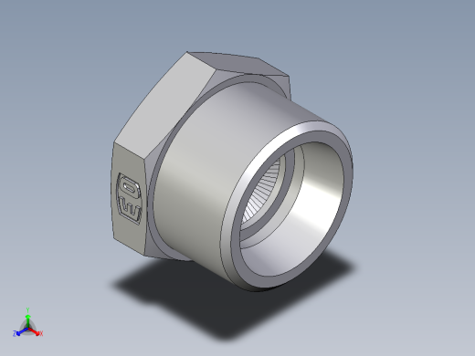 卡套式工业通用硬管接头EO_Blanking_plug_for_tube_ends_ROV15L71X正等轴测缩略图
