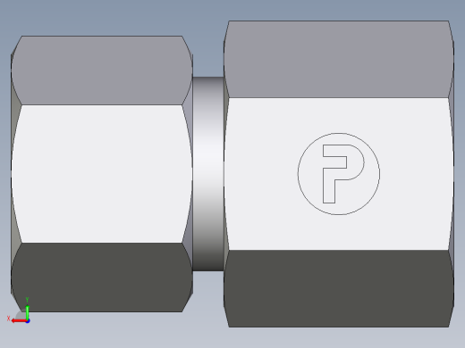 卡套式工业通用硬管接头EO_Swivel_connector_GAI14SRCF后视缩略图