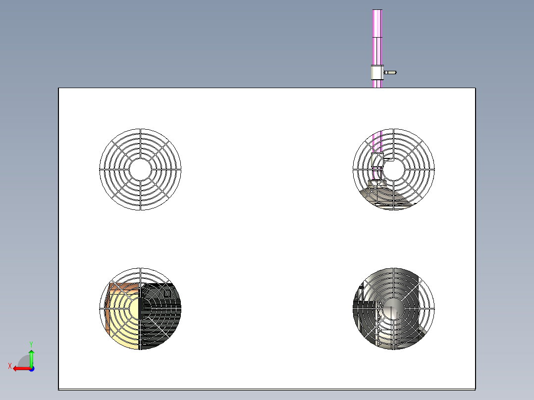 螺杆压缩机--stp后视图