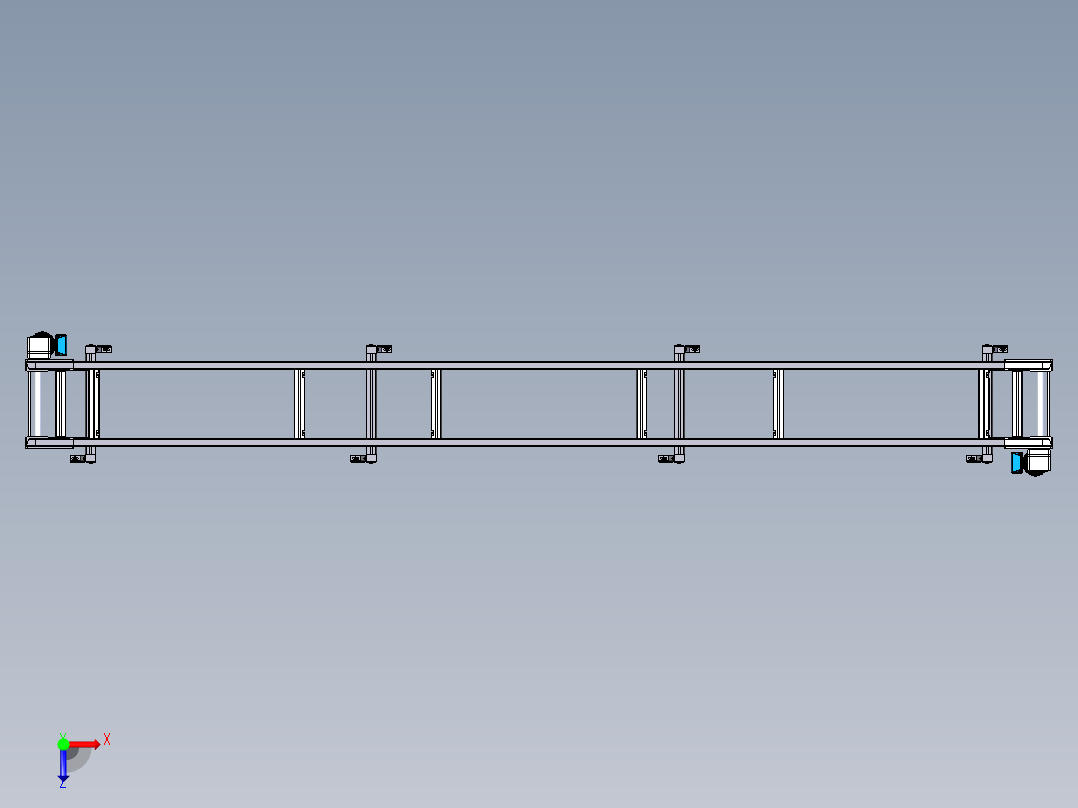 平皮带480×480mm俯视图