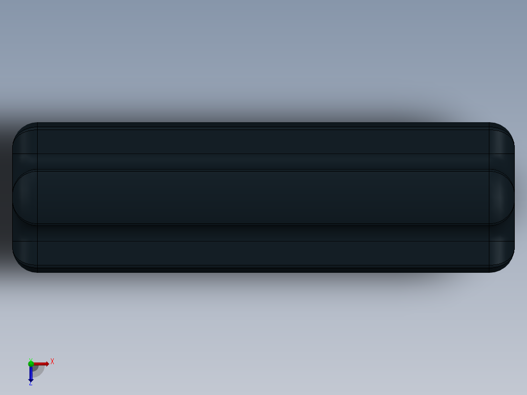 乐高机械组车桥-3704 Black Technic Axle 2.SLDPRT俯视图