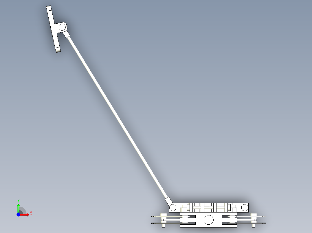 连杆机械爪前视图