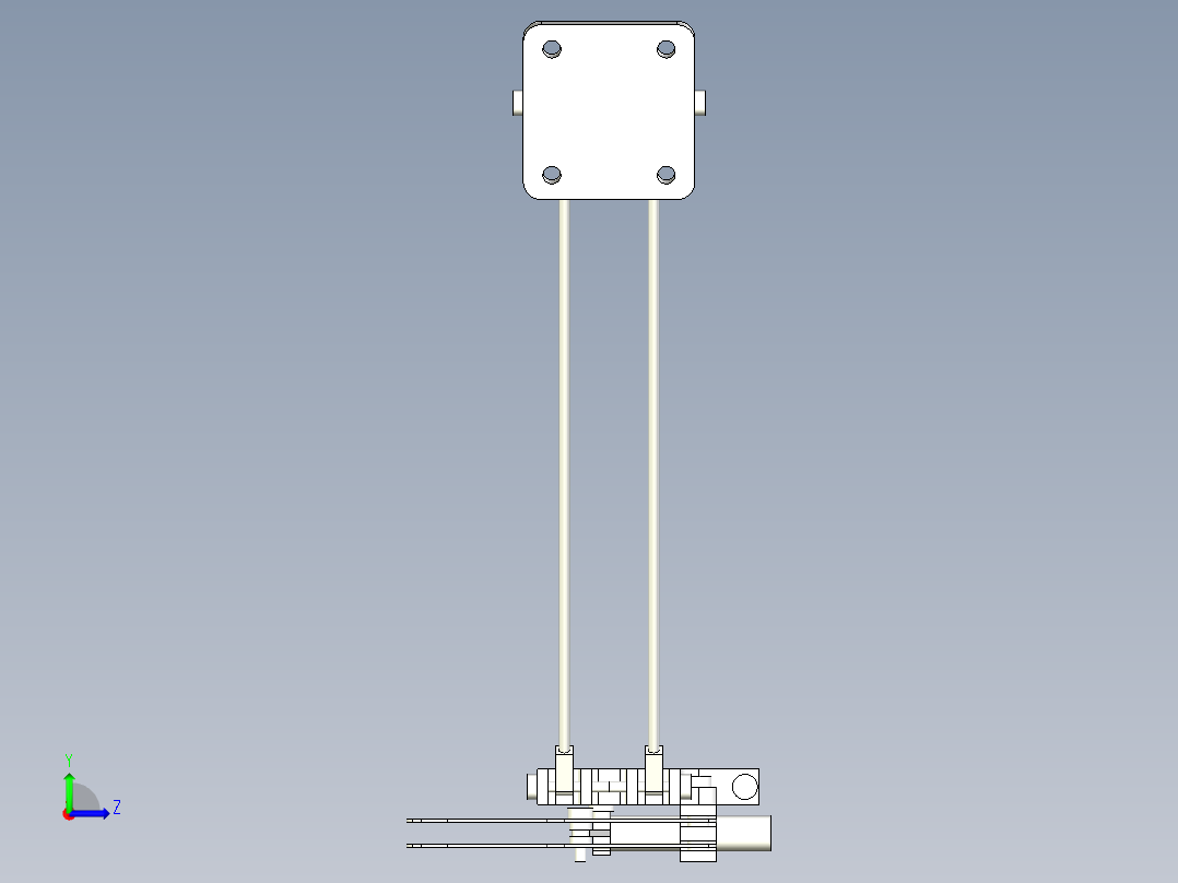 连杆机械爪左视图