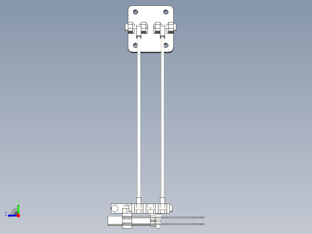 连杆机械爪右视图