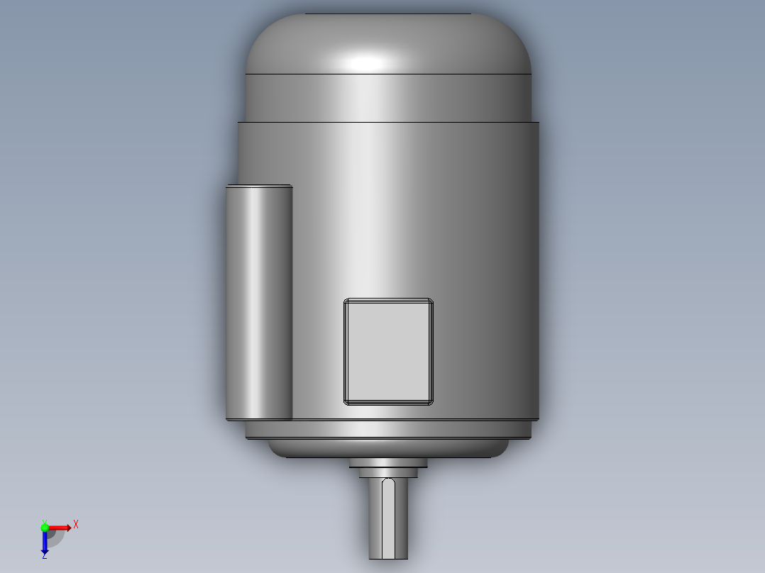 异步电机DJ_YS系列(IP44)_IMB3型_YS-90L-4俯视图