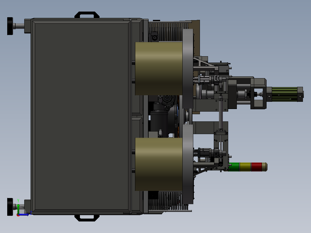 高级电阻焊机左视图