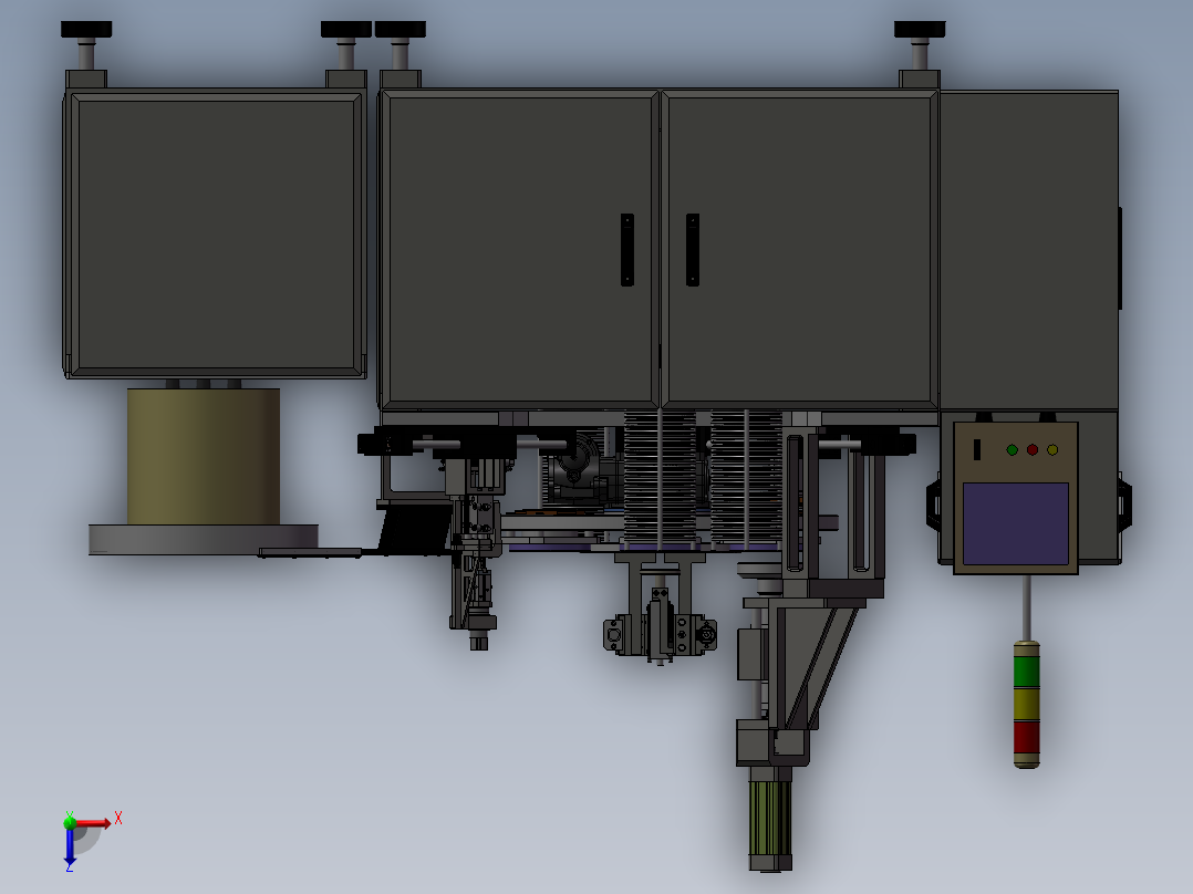 高级电阻焊机俯视图