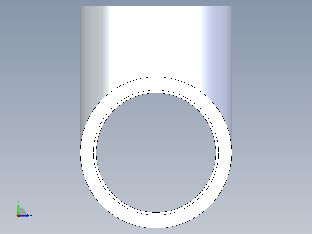 CPVC管件01-Sch80_Tee_SxSxS_9801-020_2in左视图