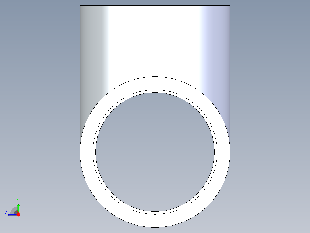 CPVC管件01-Sch80_Tee_SxSxS_9801-020_2in右视图