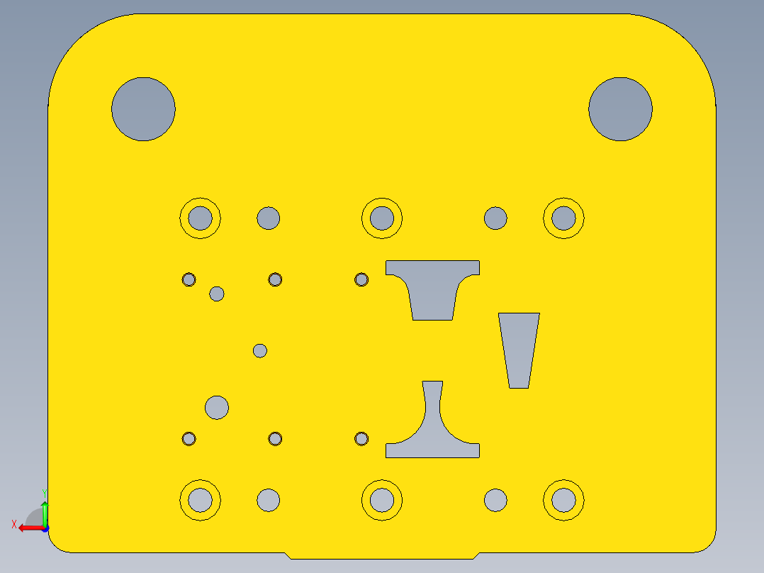 吊扣级进模设计（CAD图+UG三维+说明书+工作动画）后视图