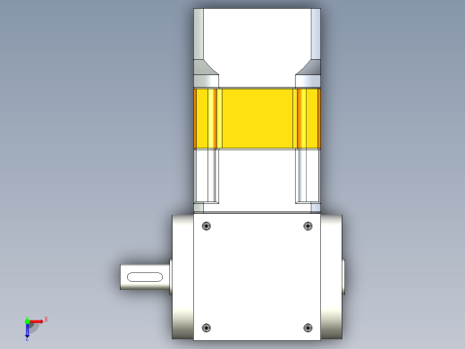 换向器PW90单轴 PGH90-L2 19-70-90-M6.stp俯视缩略图