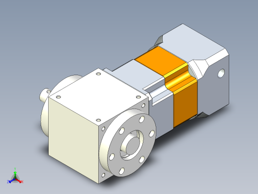 换向器PW90单轴 PGH90-L2 19-70-90-M6.stp正等轴测缩略图