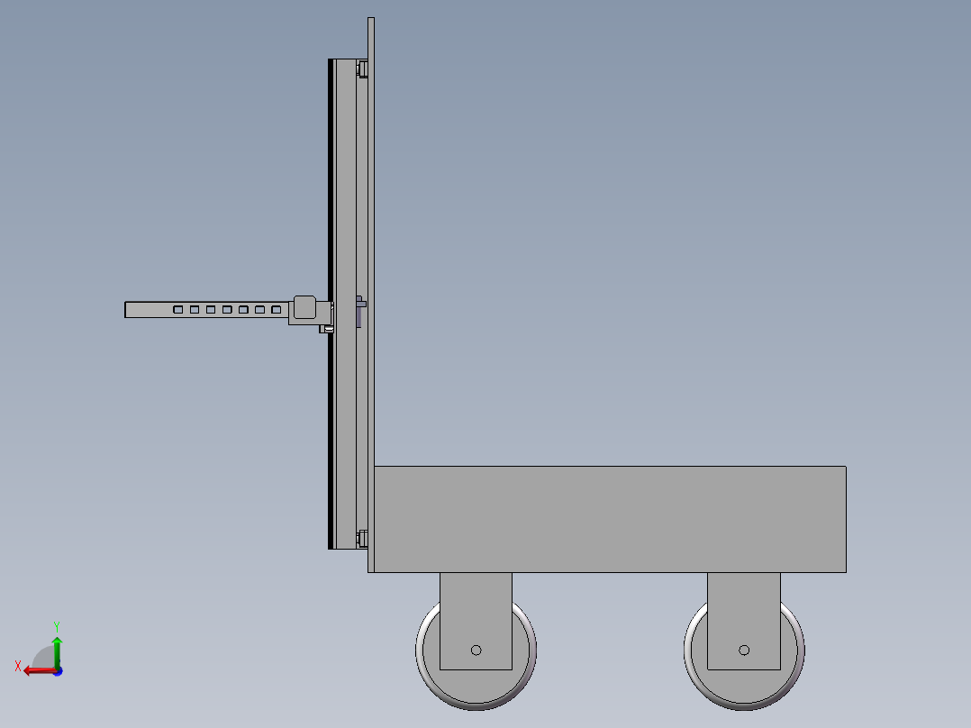 物流机器车后视图