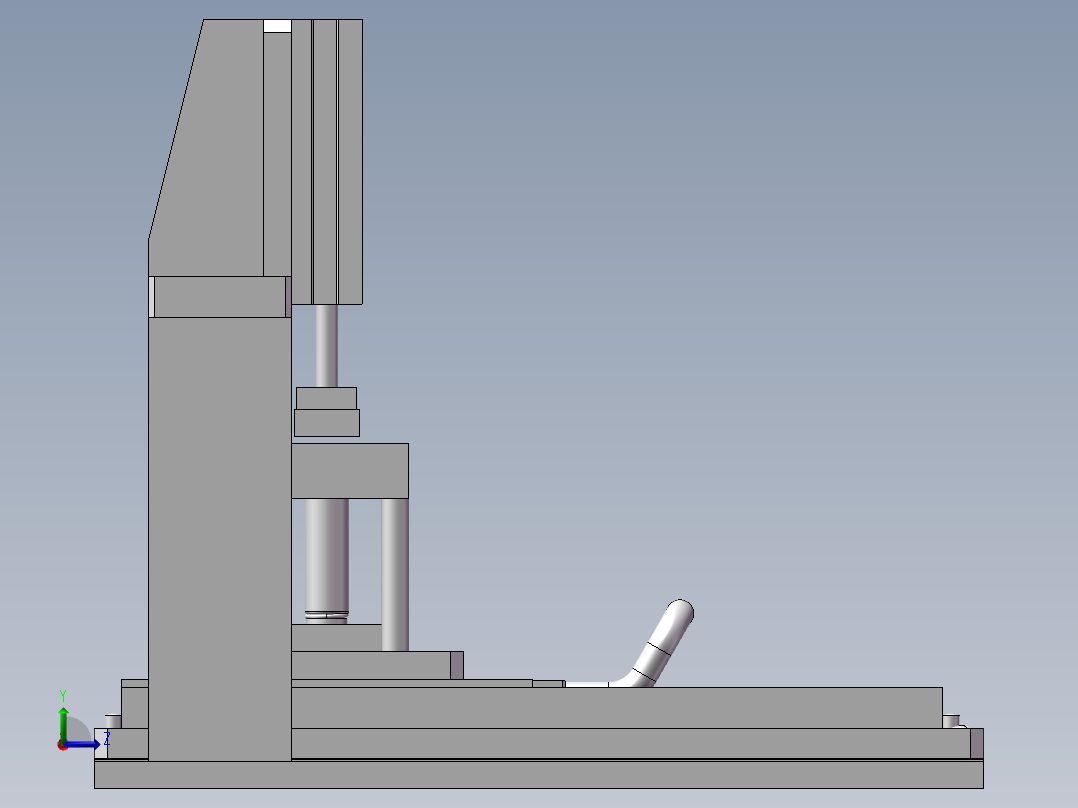 电路板切断设备左视图