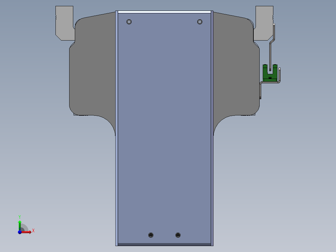 电动滑台模组SDM175下折模型前视图