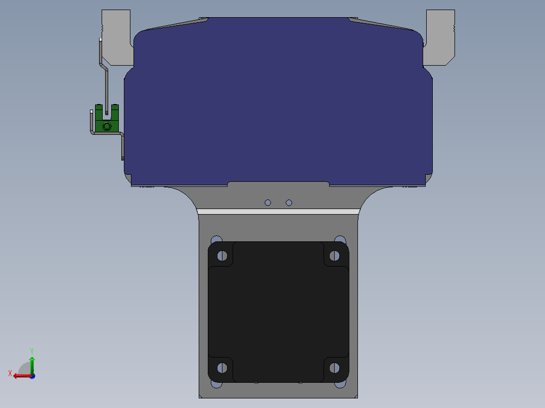 电动滑台模组SDM175下折模型后视图