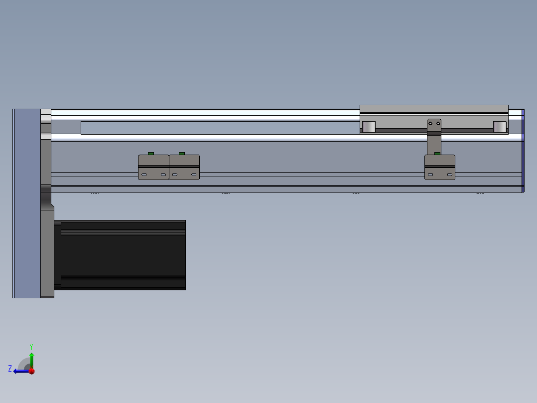 电动滑台模组SDM175下折模型右视图