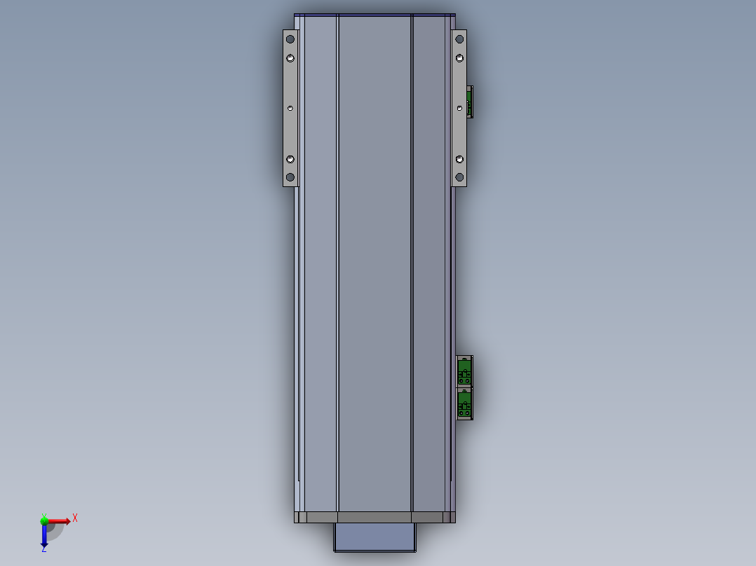 电动滑台模组SDM175下折模型俯视图