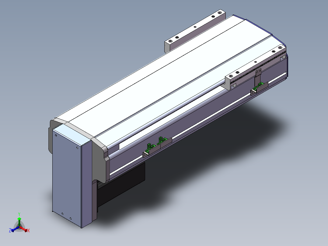 电动滑台模组SDM175下折模型正等轴测图