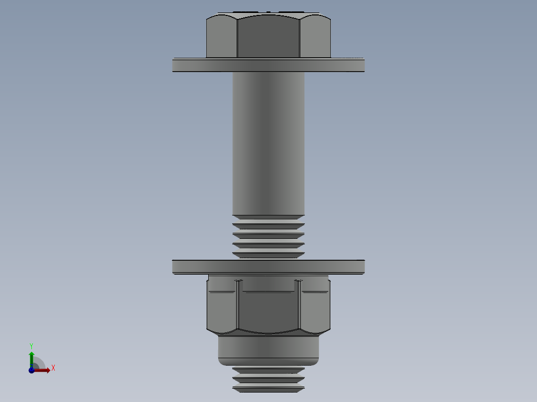 紧固件-0.7500 Bolt Hex主视图