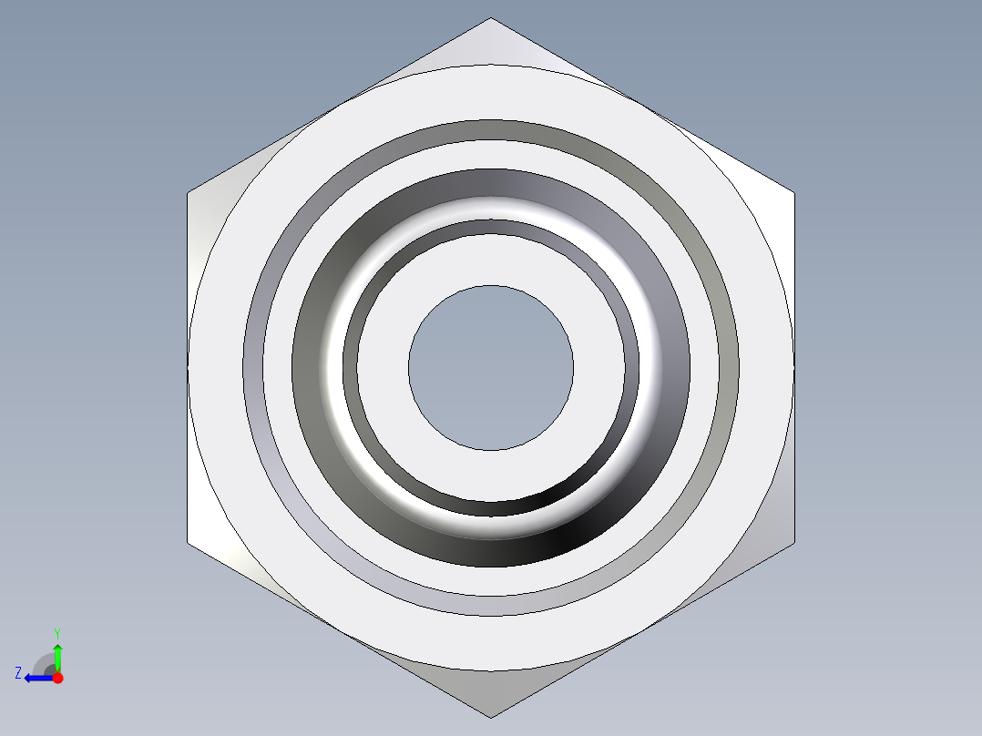 卡套式工业通用硬管接头EO_Swivel_union_GZ10SCF右视图
