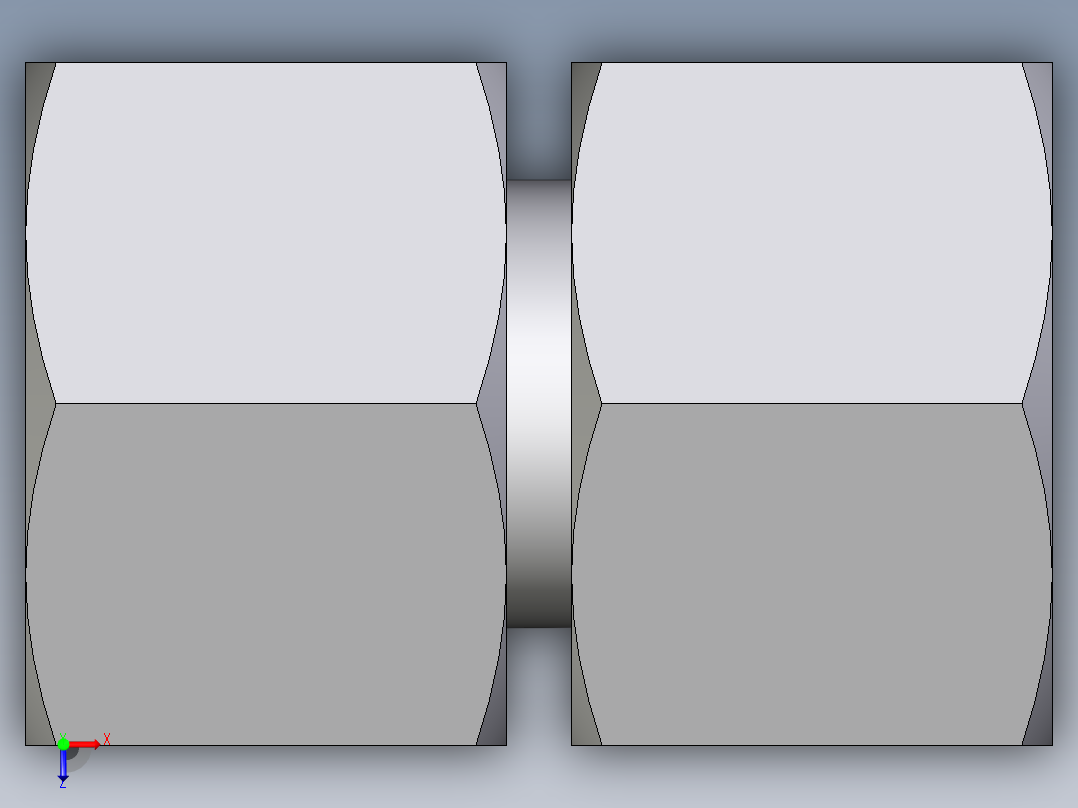 卡套式工业通用硬管接头EO_Swivel_union_GZ10SCF俯视图