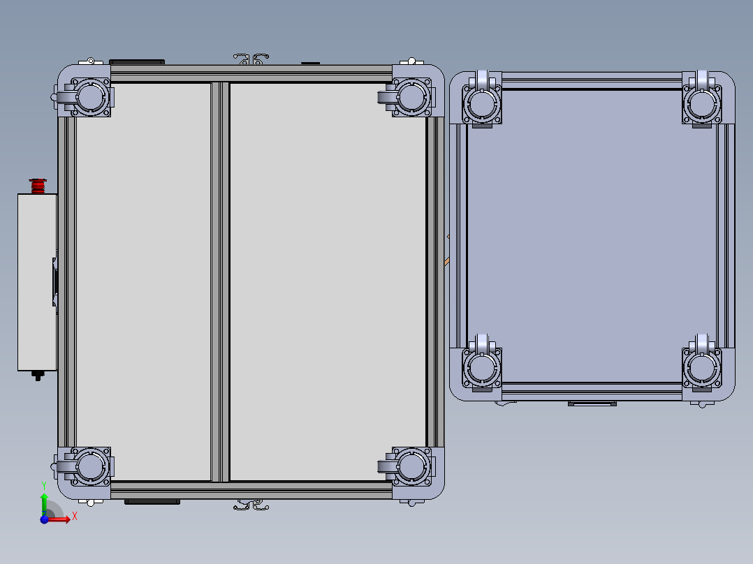 玻璃转盘检测机 CCD检测机sw18可编辑前视图