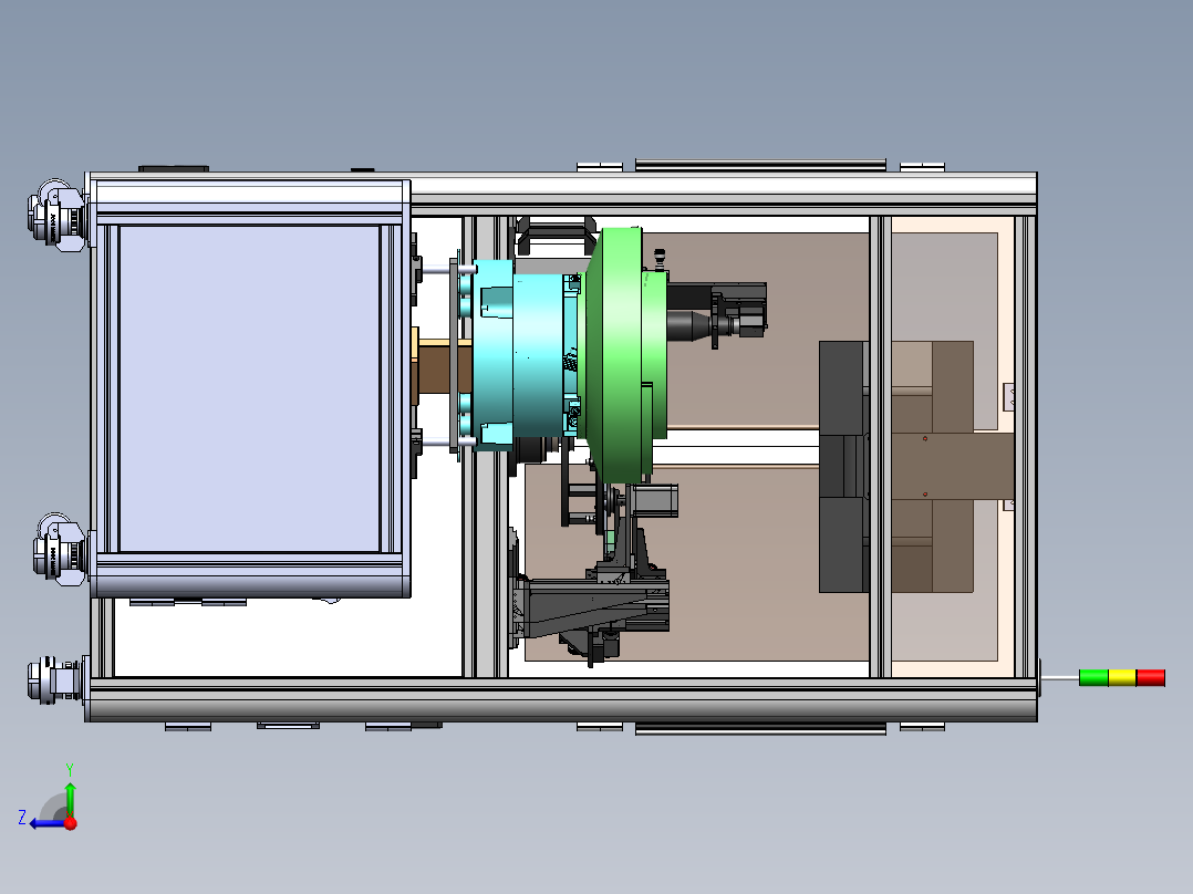玻璃转盘检测机 CCD检测机sw18可编辑右视图