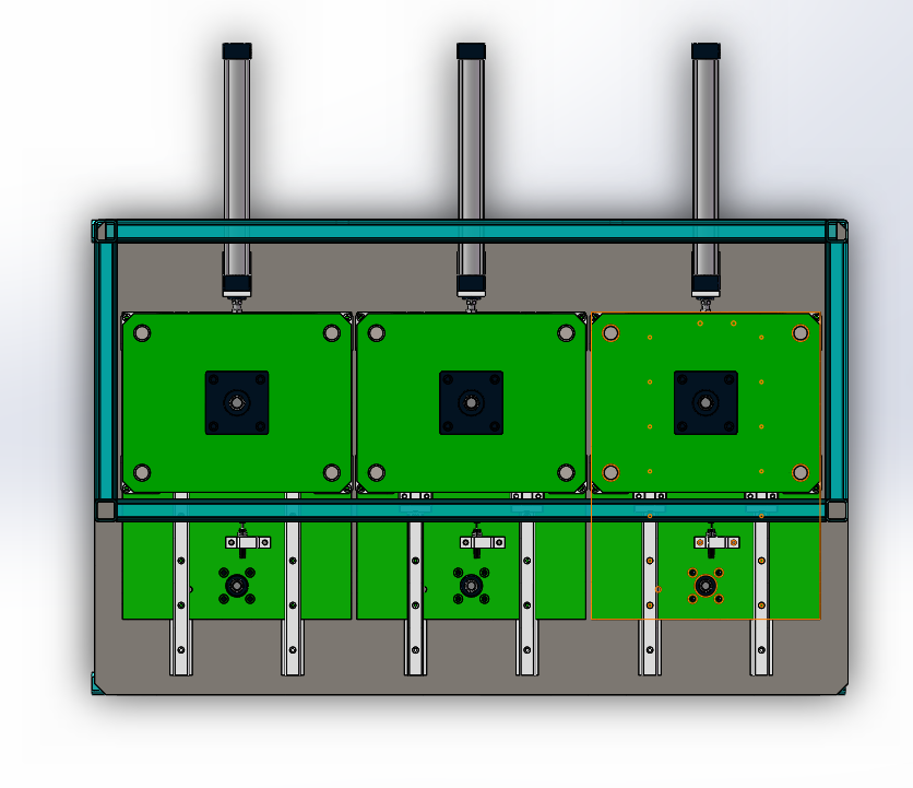 三工位热压机（sw16可编辑+cad+工程图）