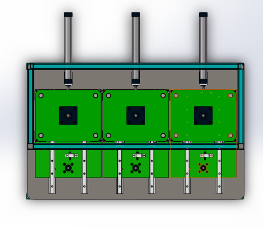 三工位热压机（sw16可编辑+cad+工程图）缩略图