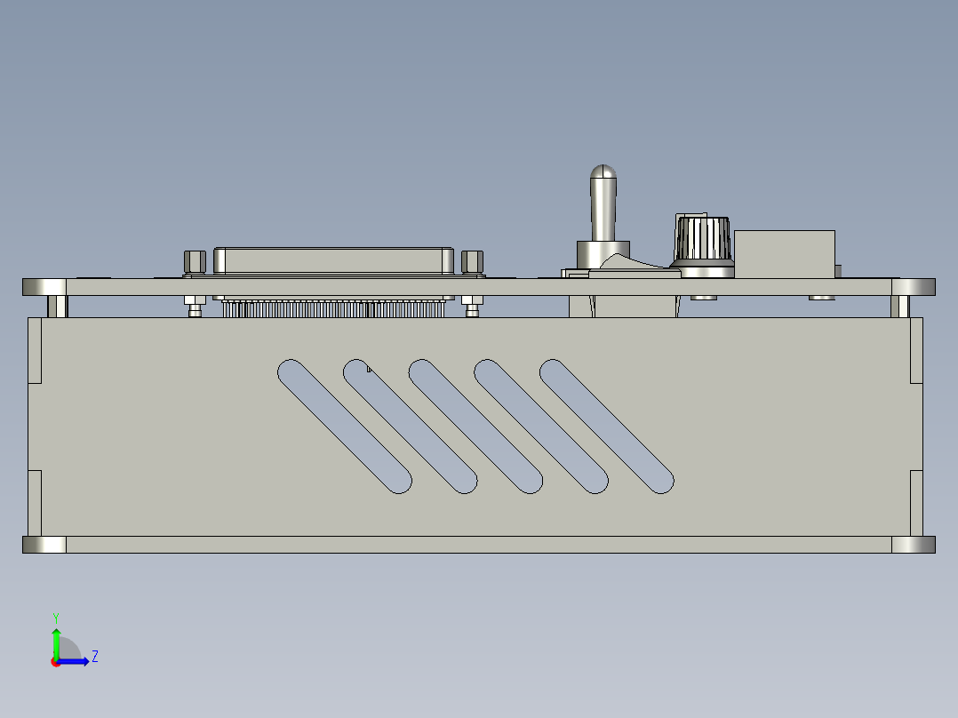 MicroAutoBox微型自动控制箱左视图