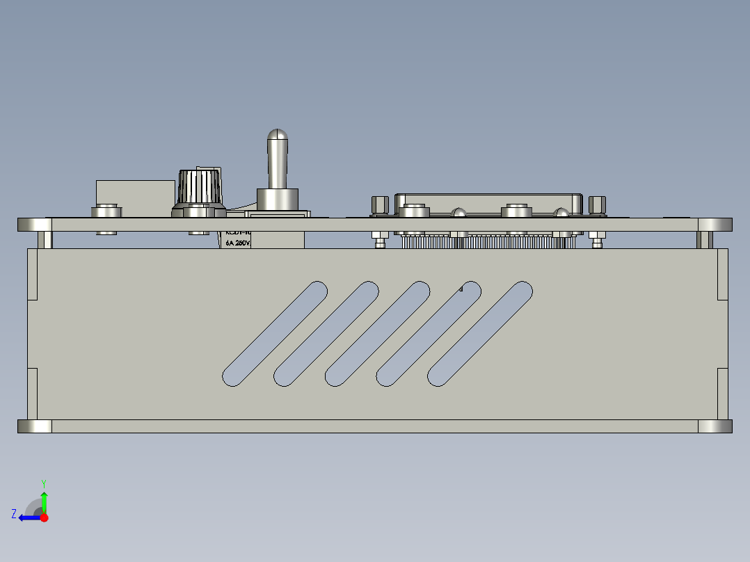 MicroAutoBox微型自动控制箱右视图