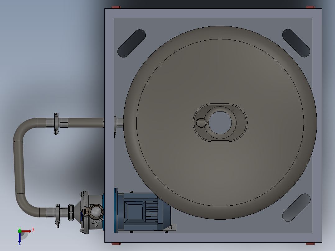 化工存储器（槽罐）俯视图