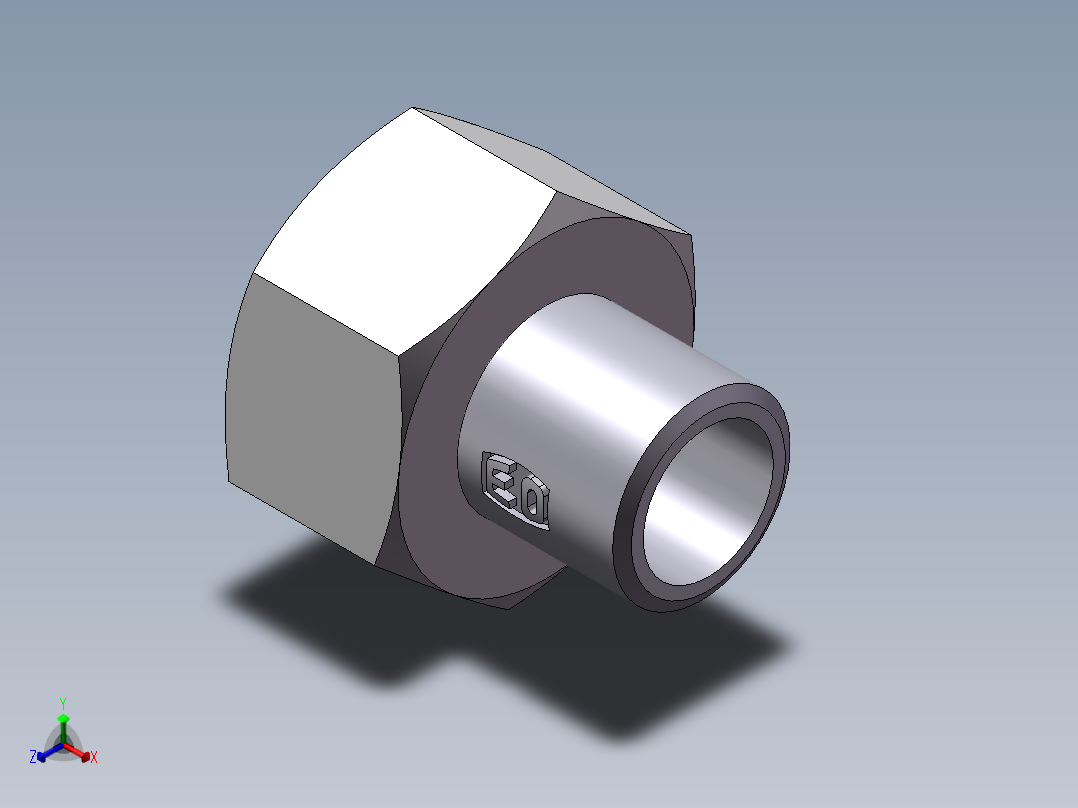 90度焊接接头、SKA30X4-正等轴测图