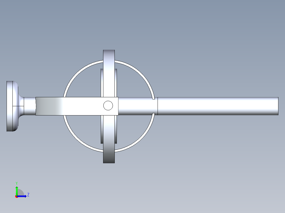 B3003396-半自动全地形轮椅左视图