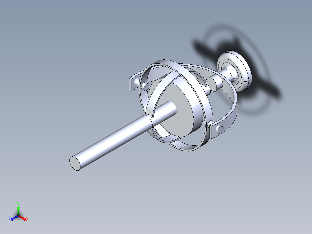 B3003396-半自动全地形轮椅正等轴测图