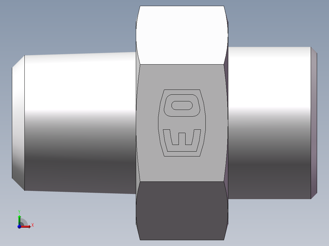 美制锥螺纹、1DN-24-08前视图