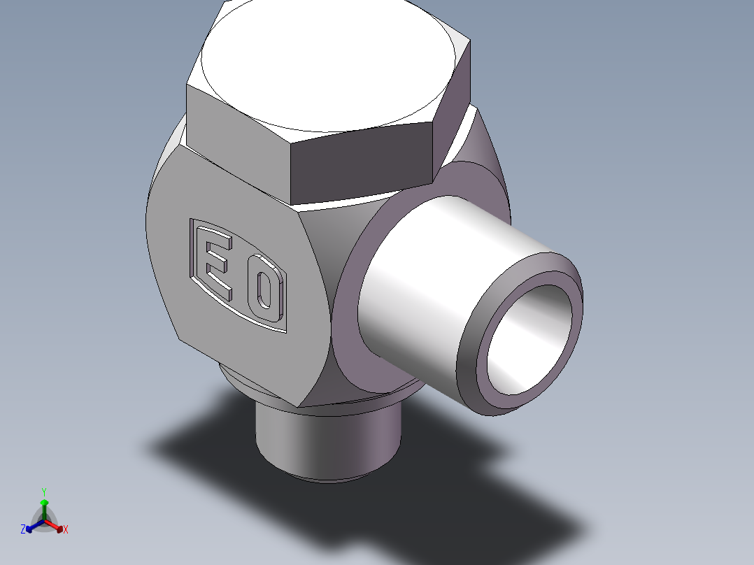 高压铰接式90度接头、1CI-12-B02主视图
