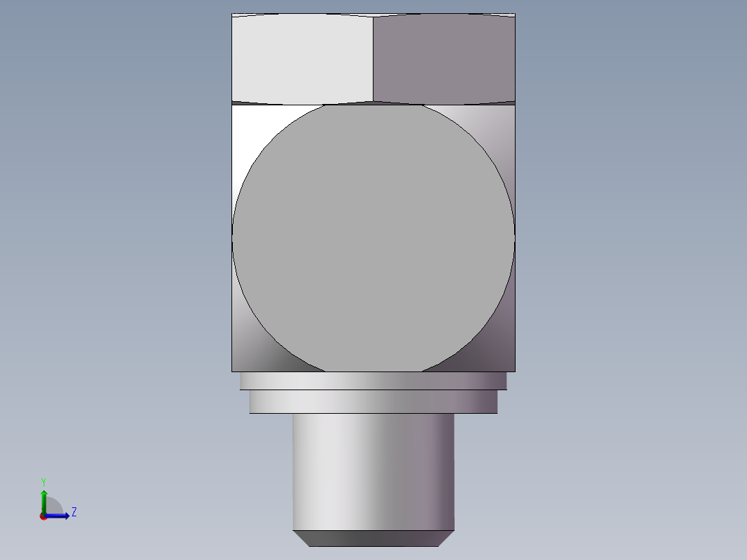 高压铰接式90度接头、1CI-12-B02左视图