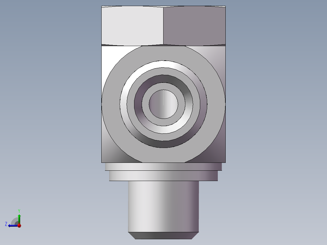 高压铰接式90度接头、1CI-12-B02右视图