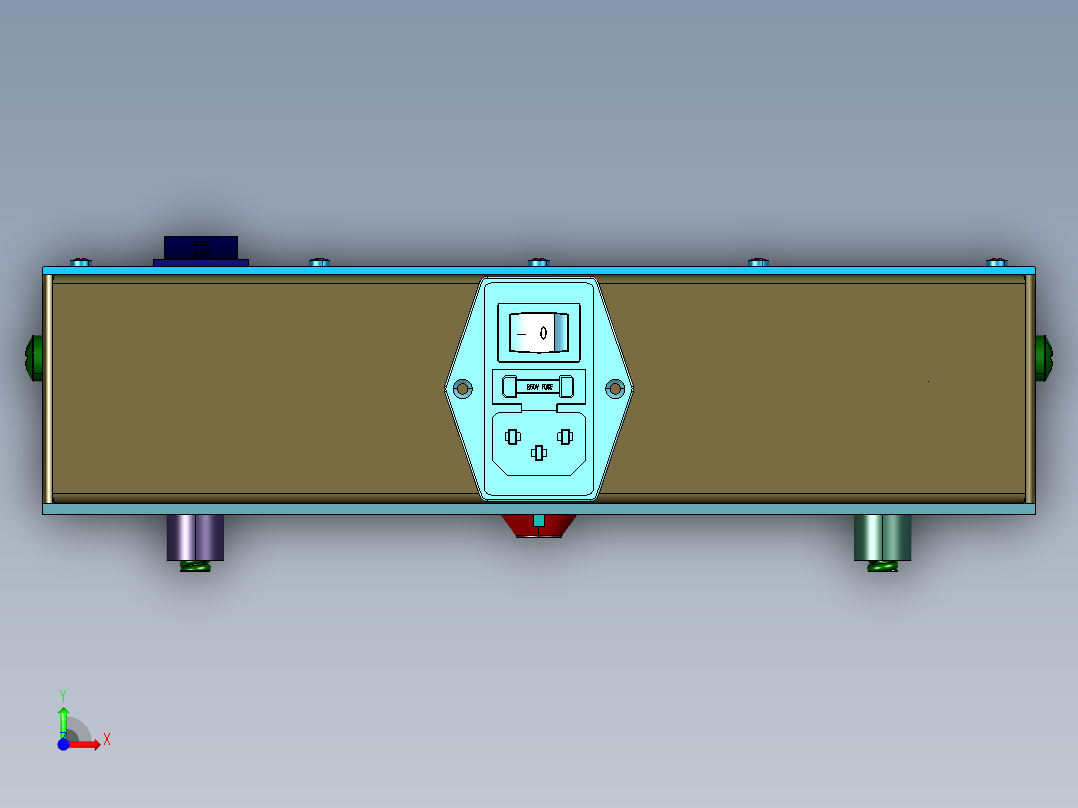 脚底消毒全自动洗鞋器前视图